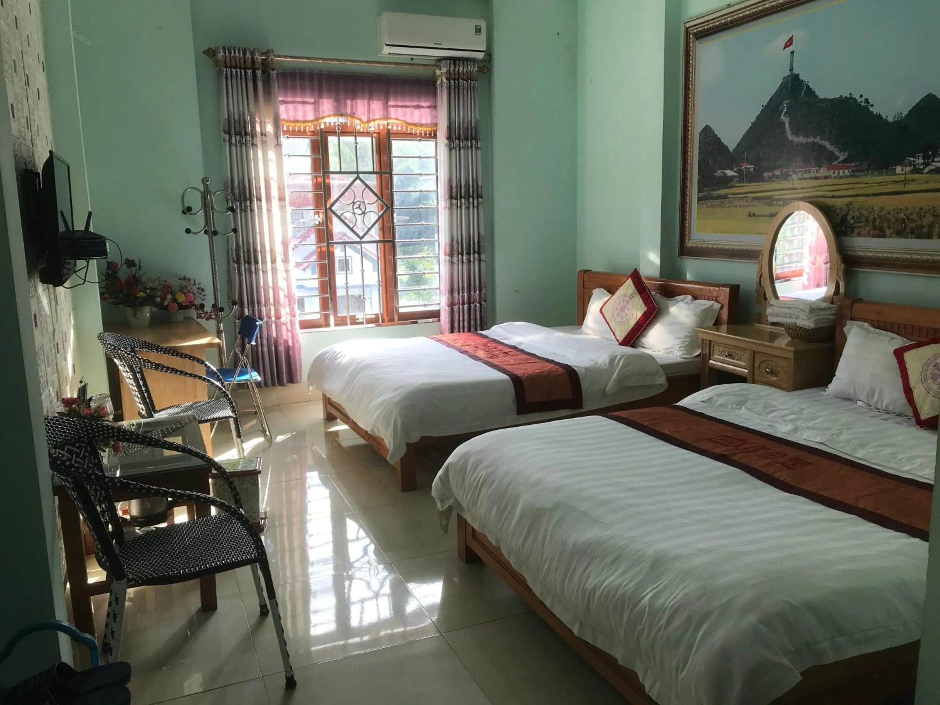 Bed in Hotel Thien An