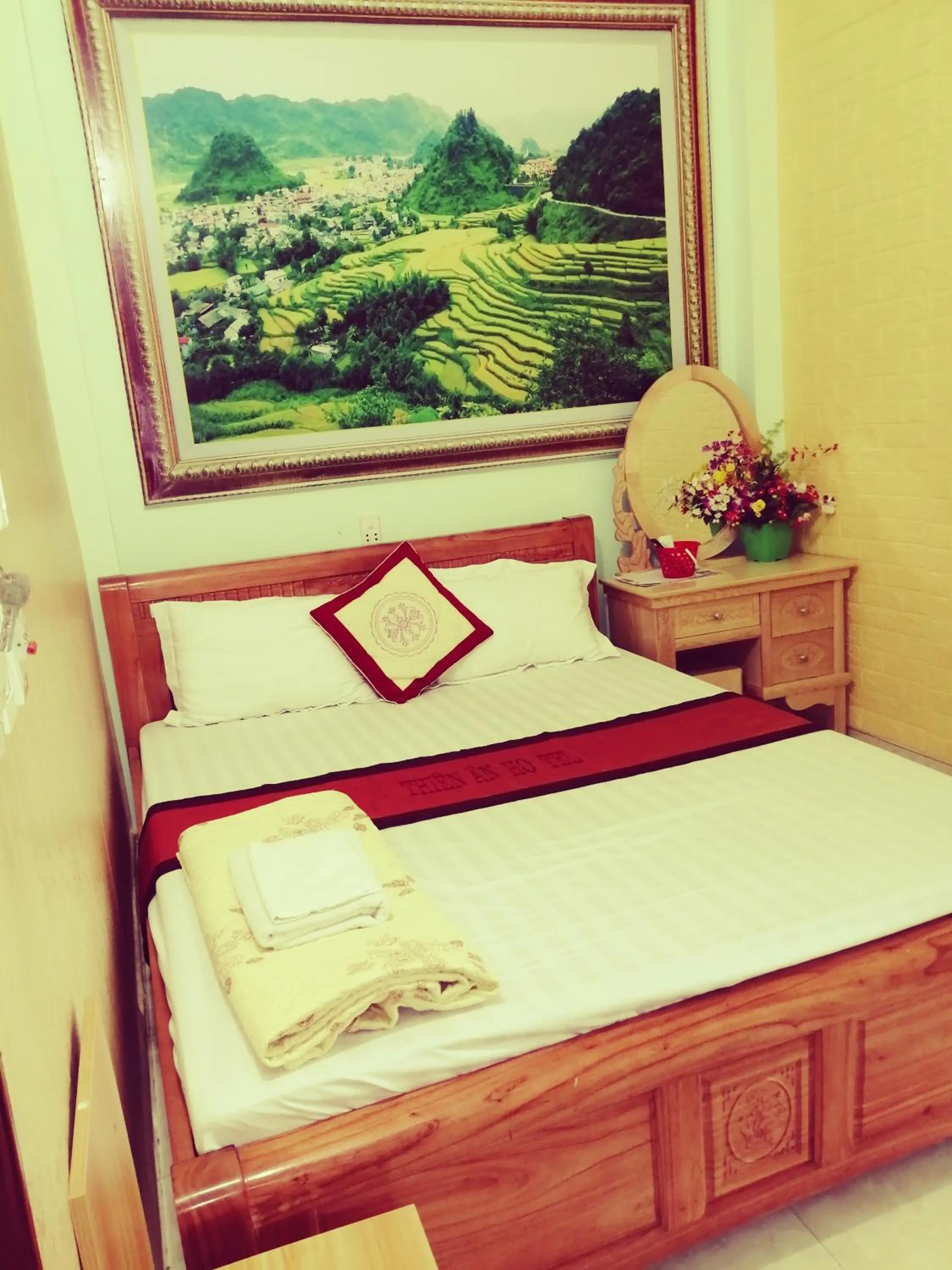 Bed in Hotel Thien An
