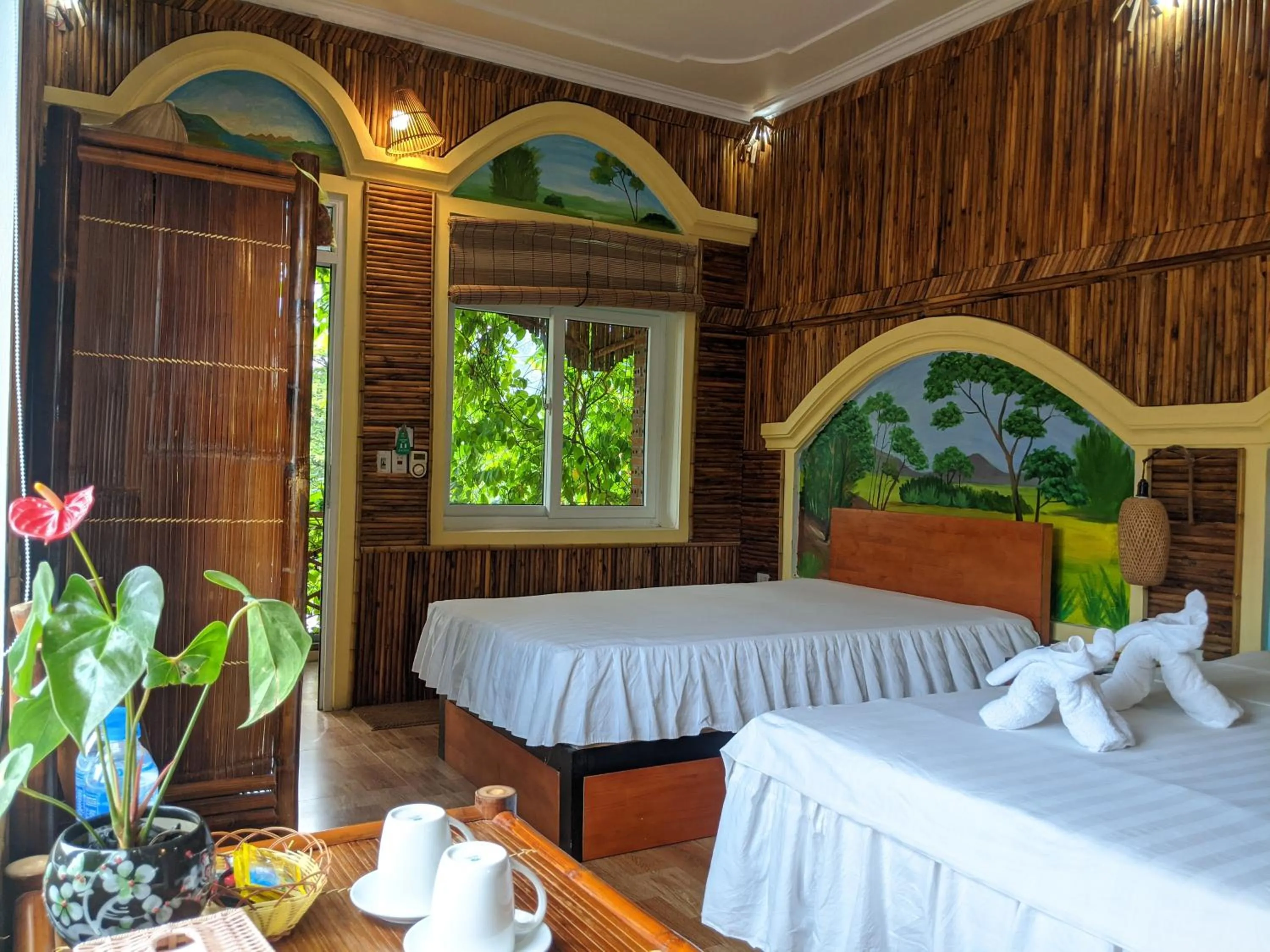 Photo of the whole room, Bed in Ninh Binh Greenland Homestay