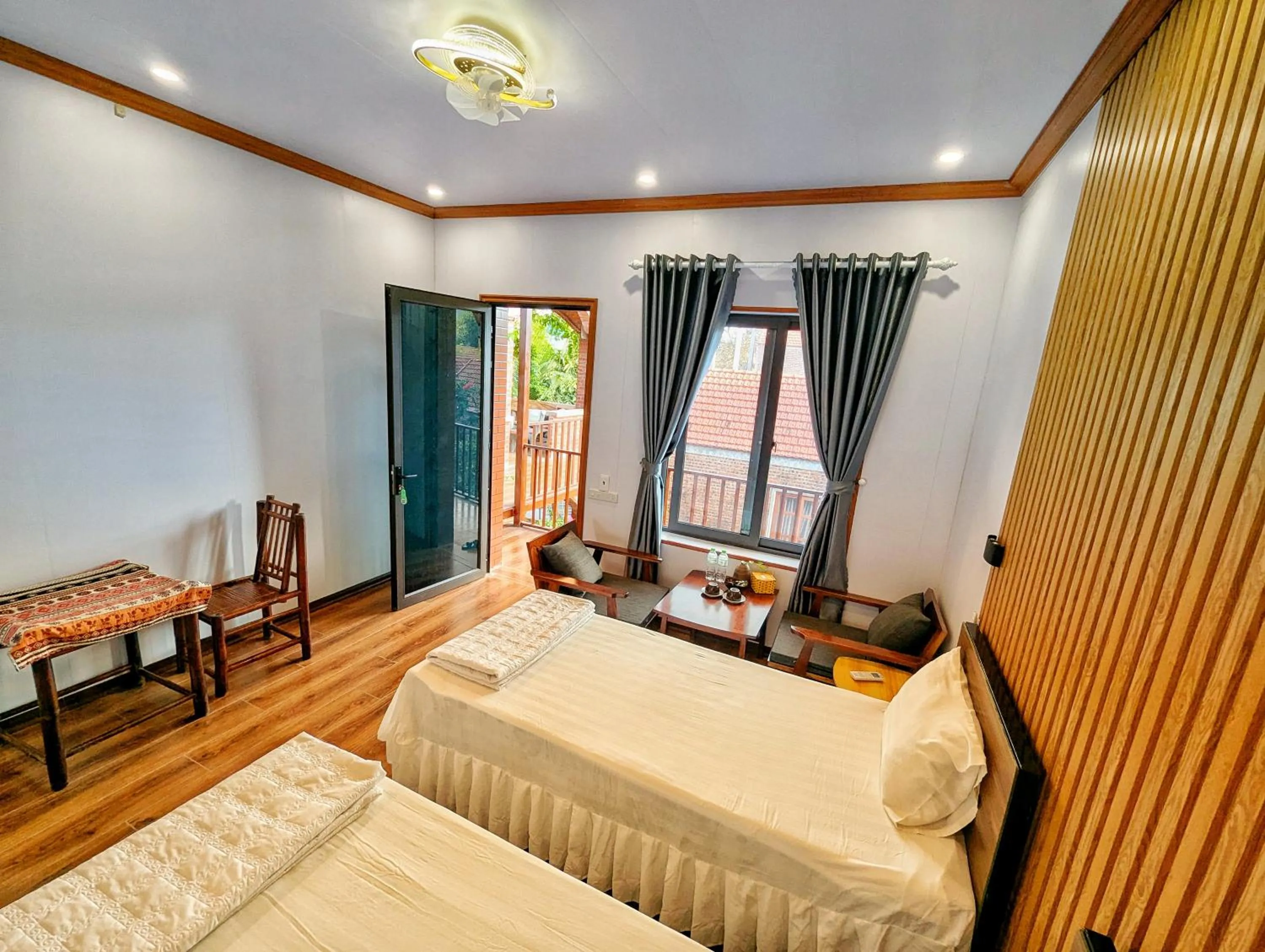 Bed in Ninh Binh Greenland Homestay