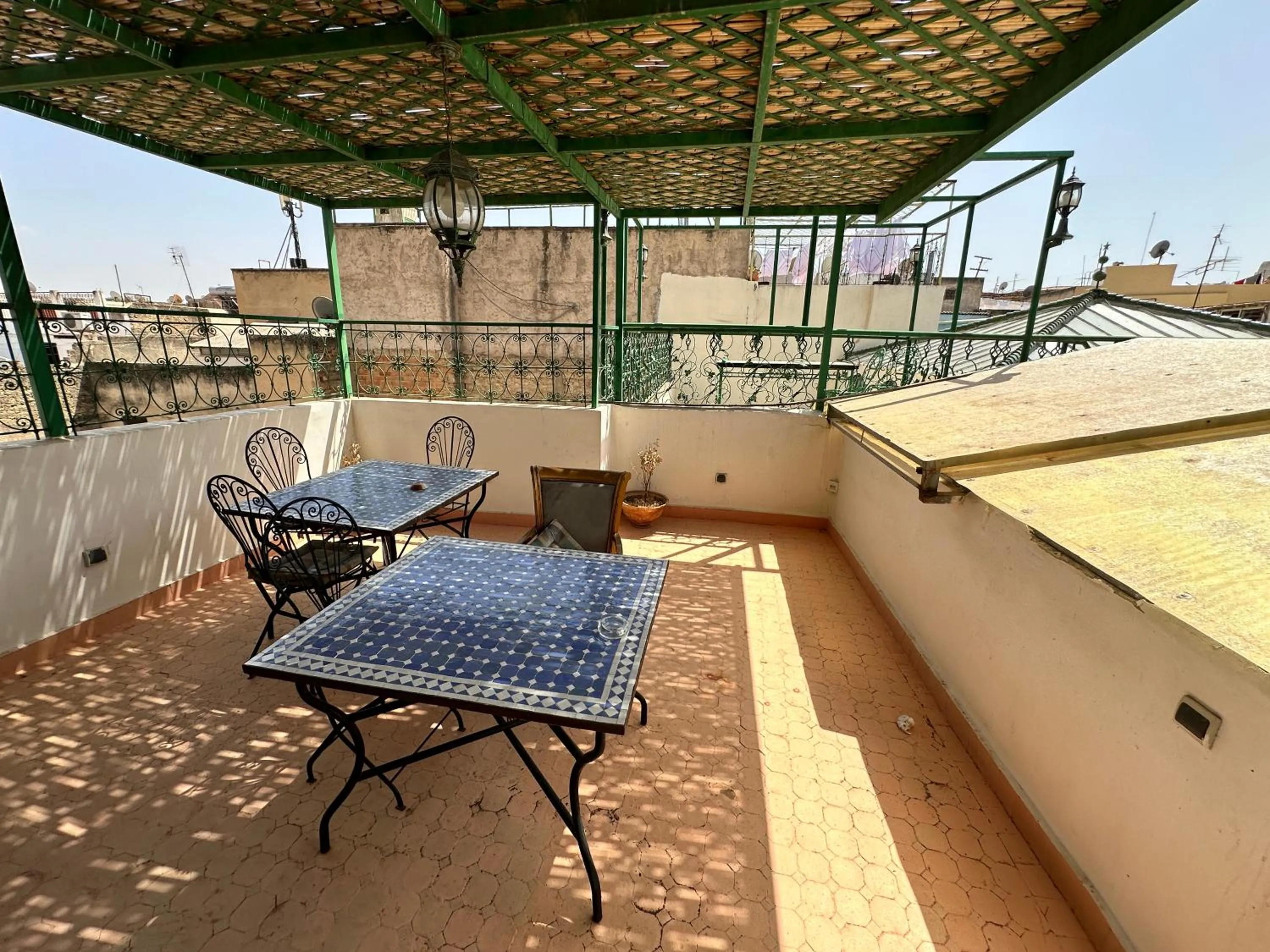 Balcony/Terrace in Riad Shama Fes