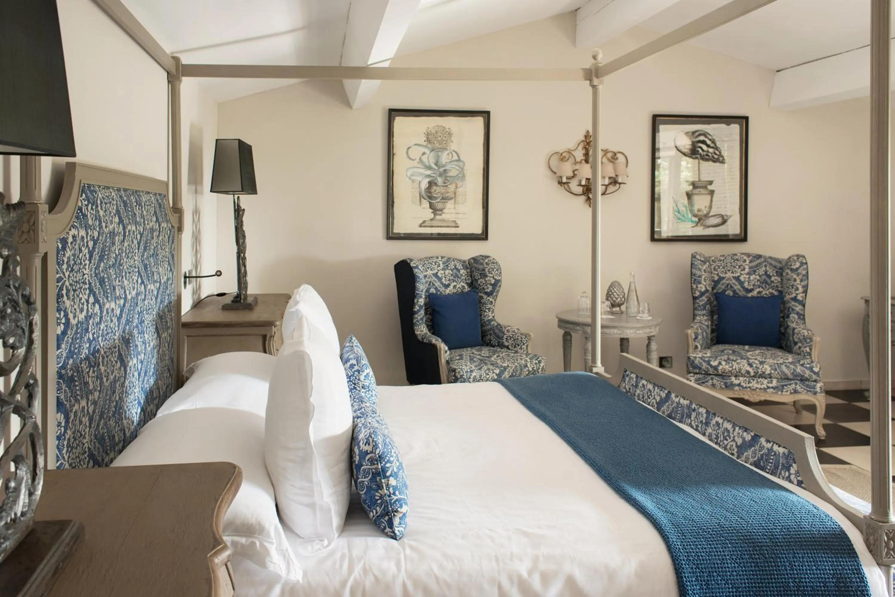 Bedroom, Bed in Hôtel Villa Marie Saint Tropez
