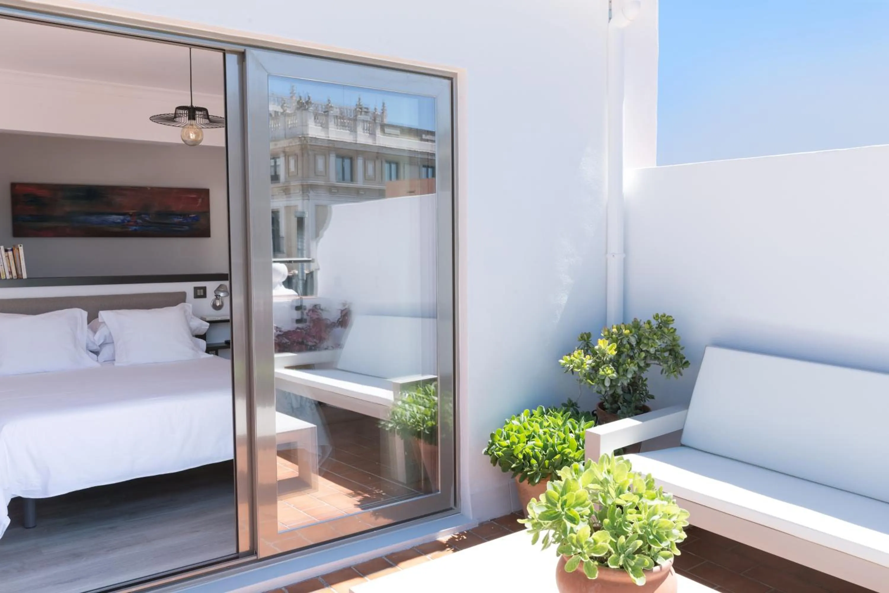 Bed in Puerta Catedral Holiday Suites