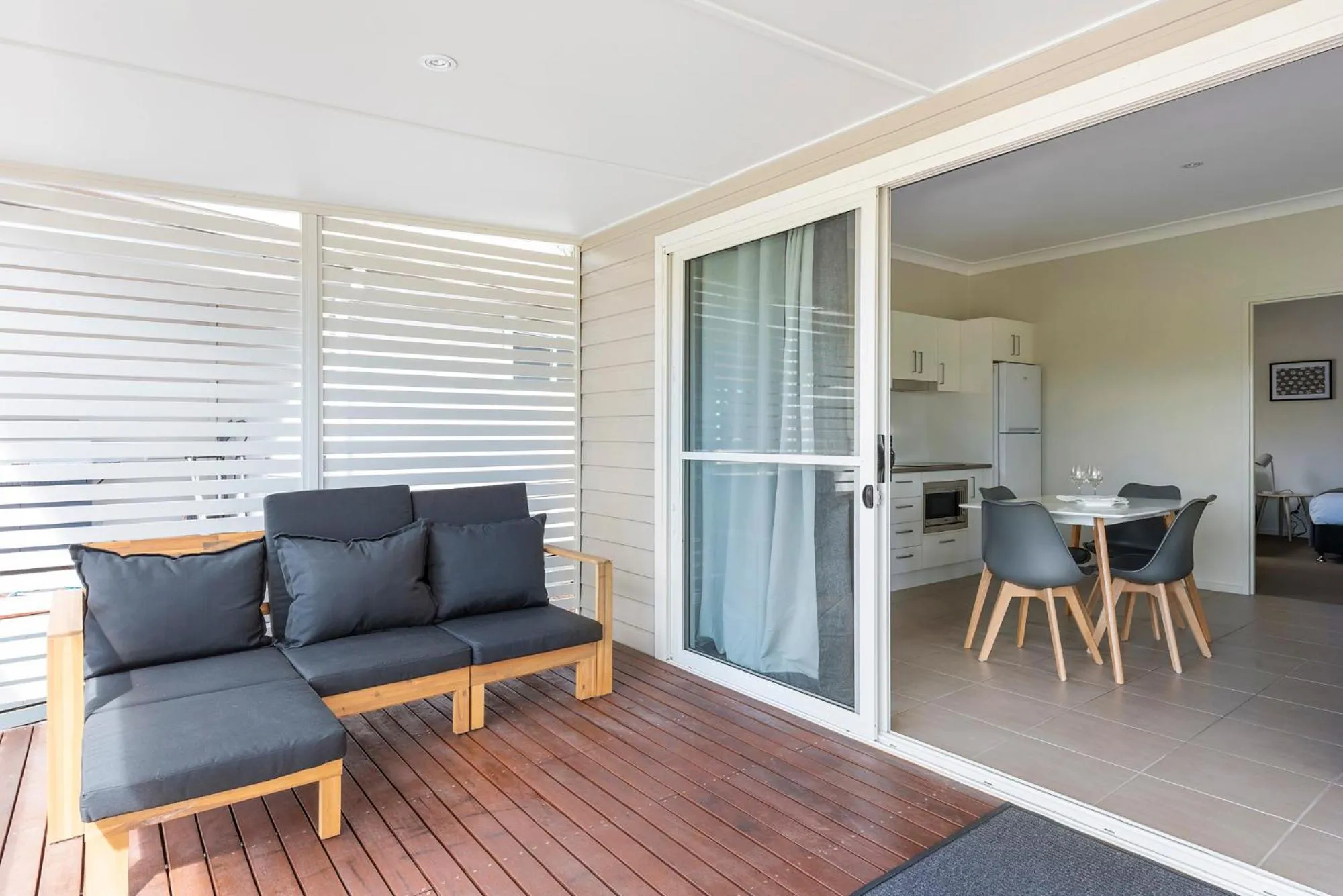 Patio in The Leaning Oak Holiday Lifestyles - Lake Conjola