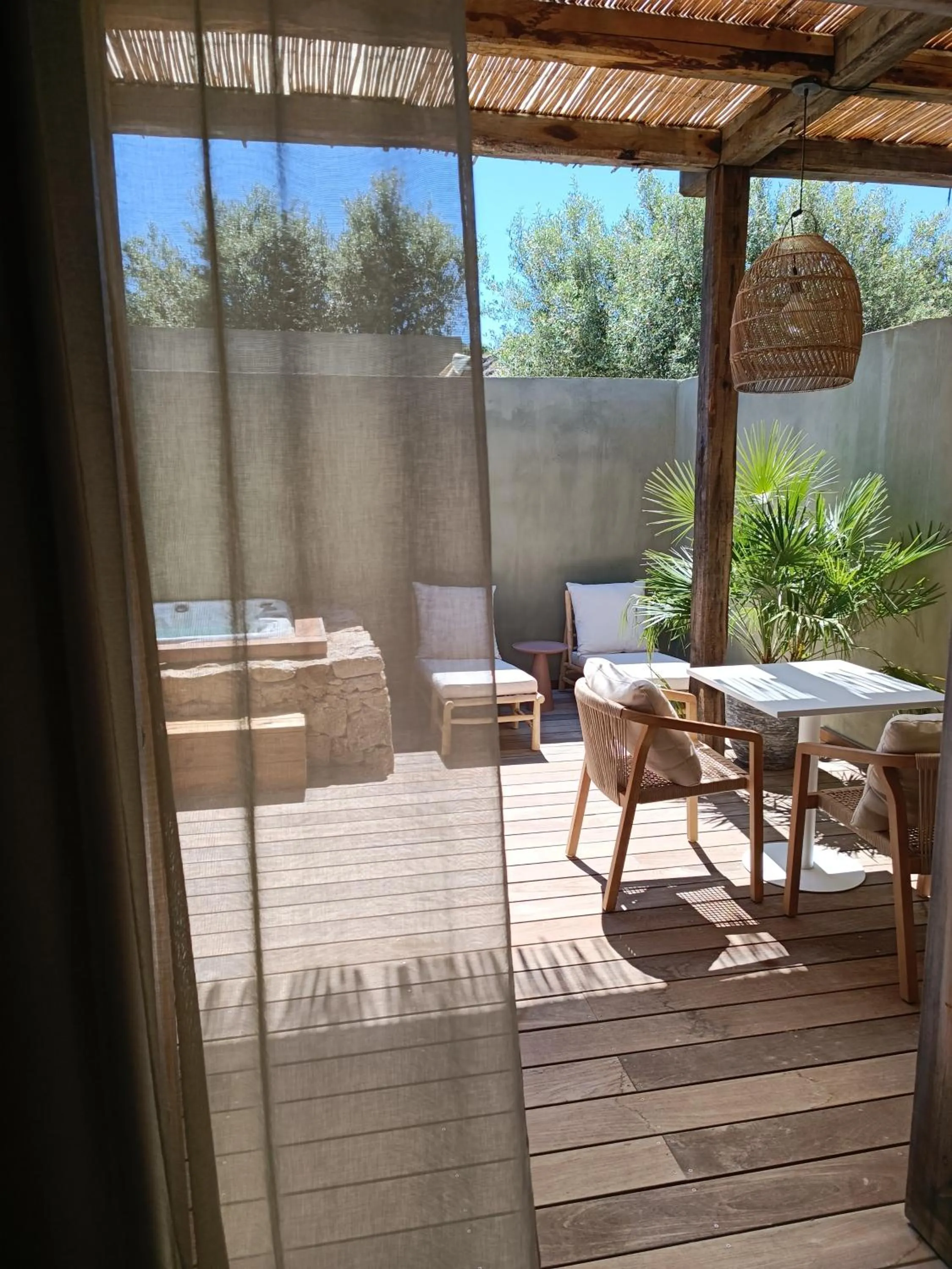 Balcony/Terrace in Hôtel Les Suites Du Maquis