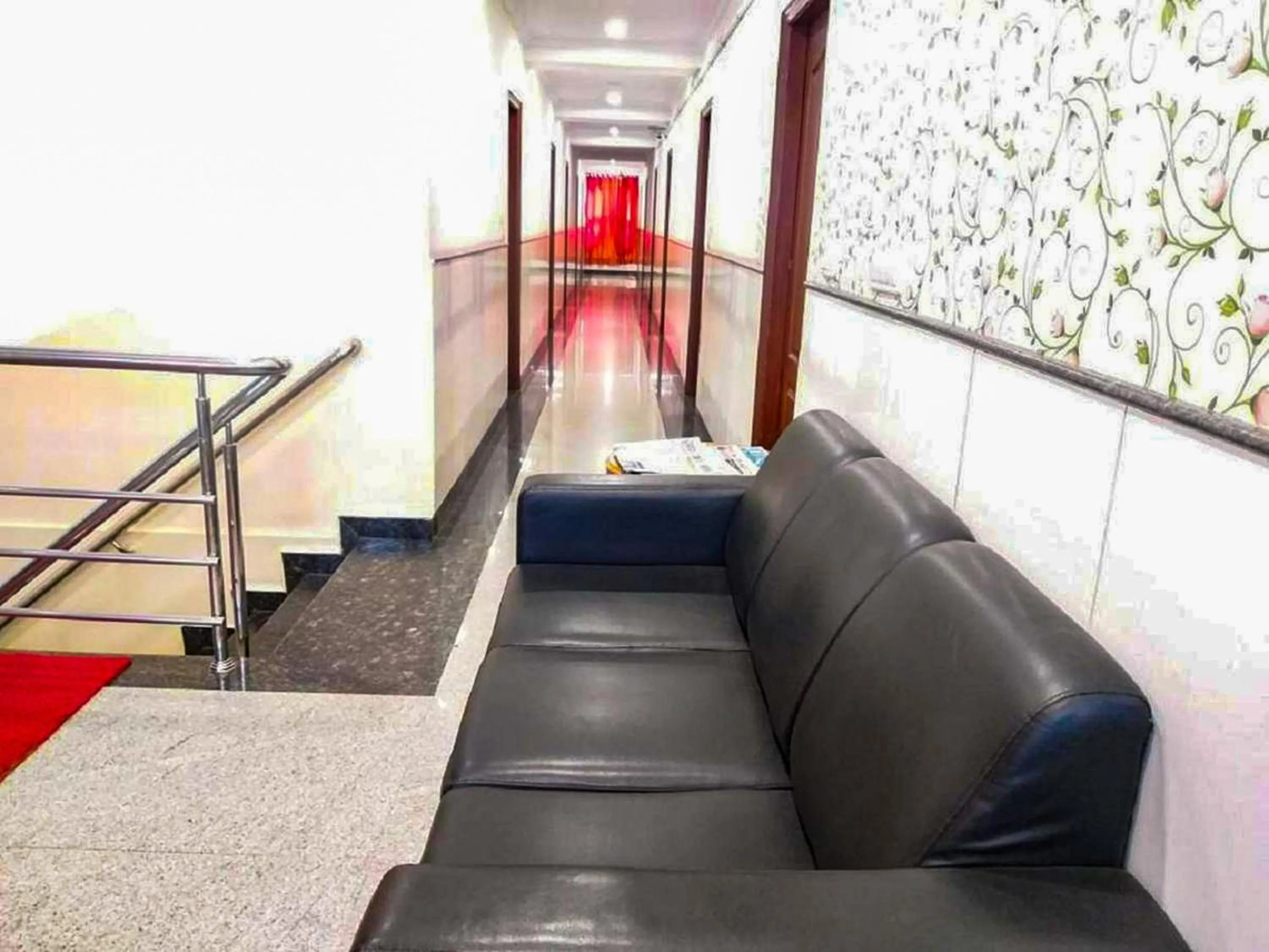 Seating area in Hotel Champion Inn near Yeswantpur Junction Railway Station