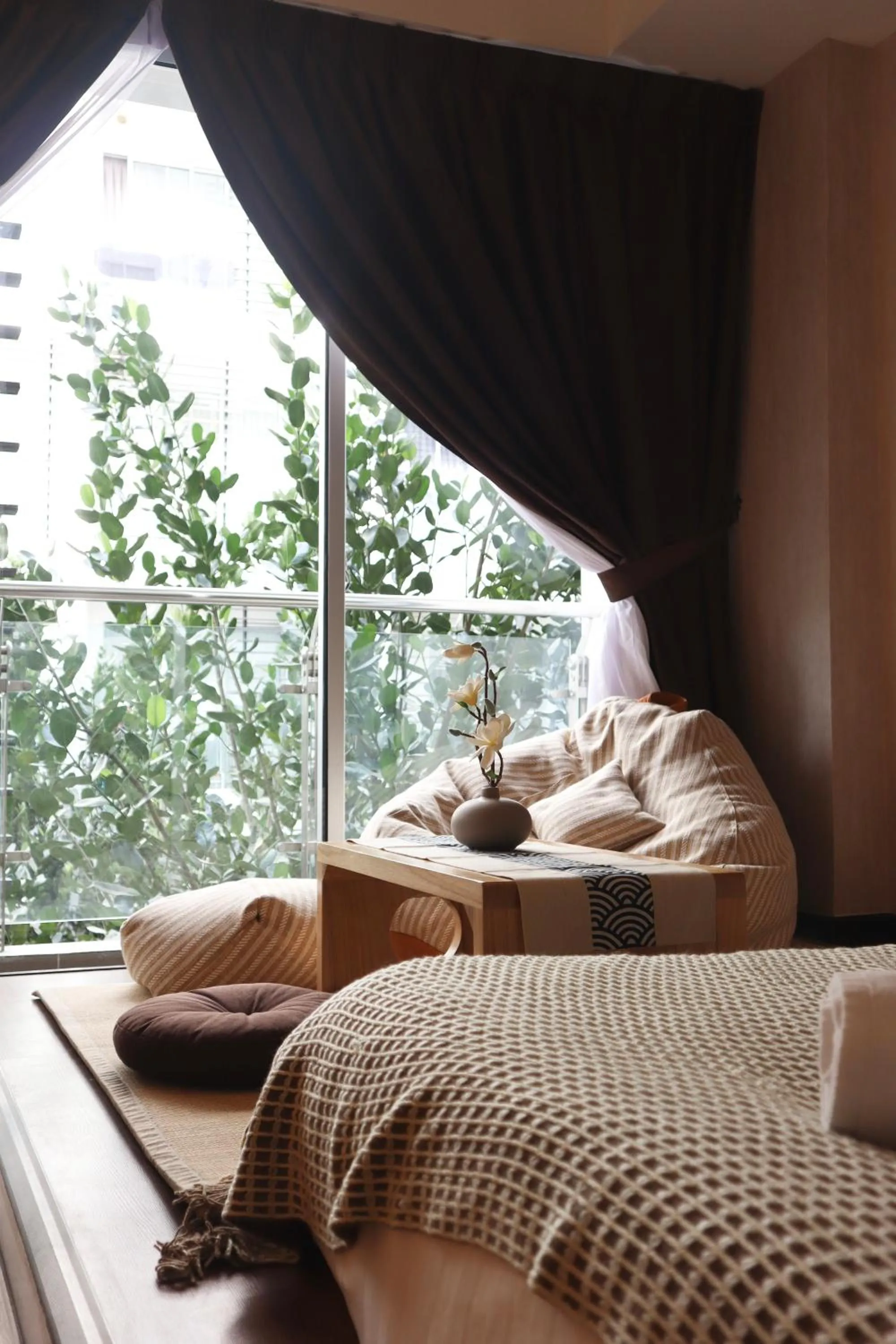 View (from property/room), Bed in Homesuite' Home at Aeropod SOVO