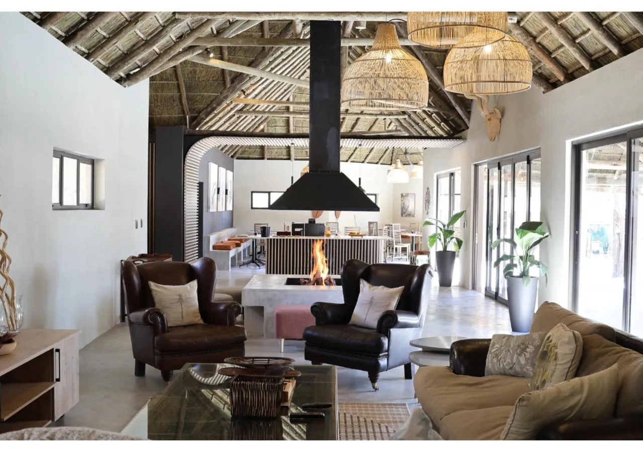 Living room in Mziki Safari Lodge