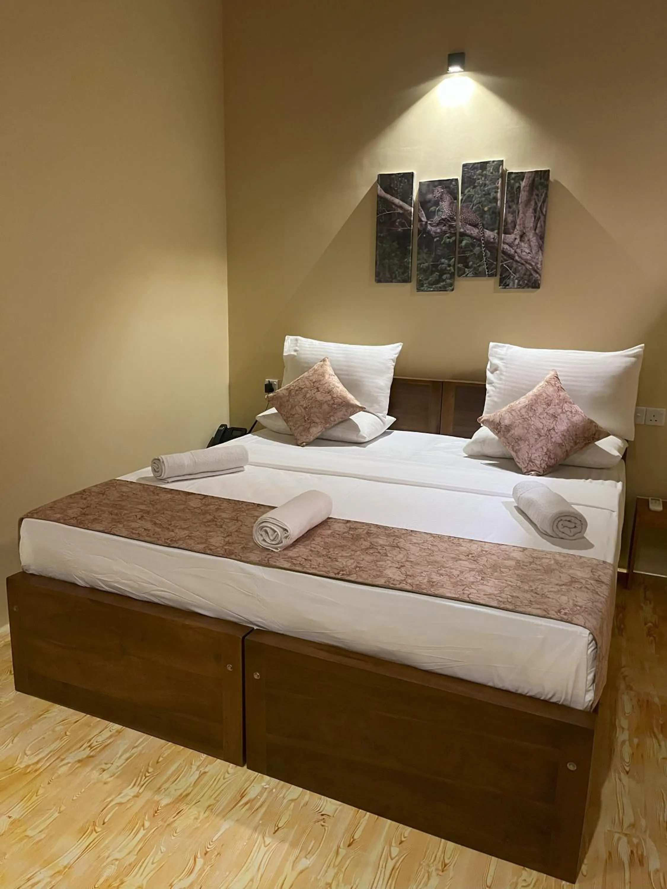 Bed in Cloud Nine Lanka Resort Wilpattu