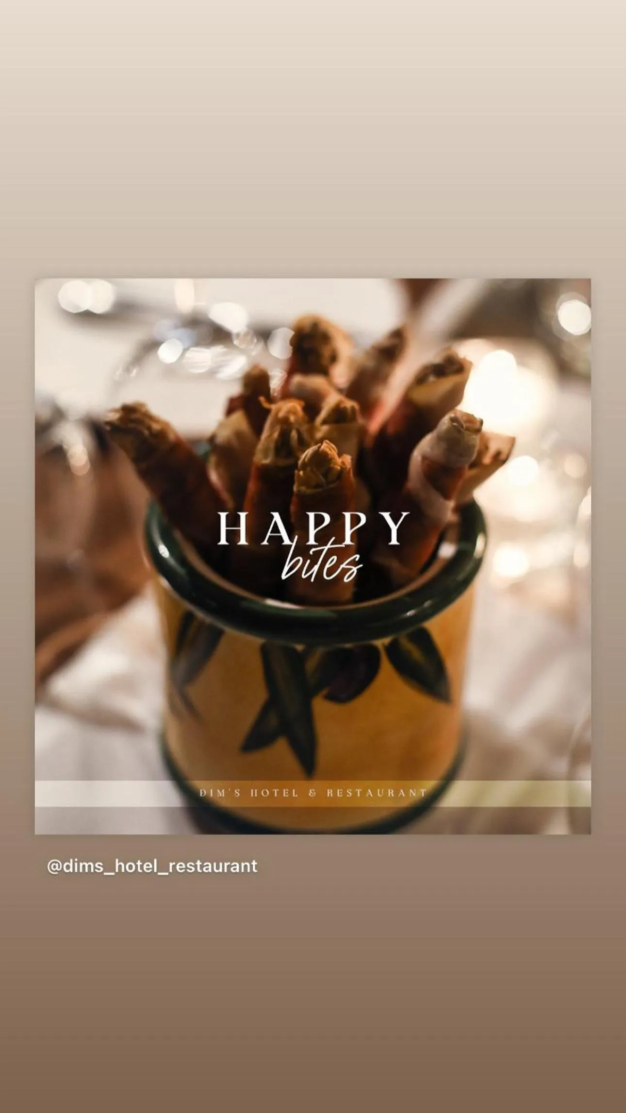 Food and drinks in Dim's Hotel & Restaurant