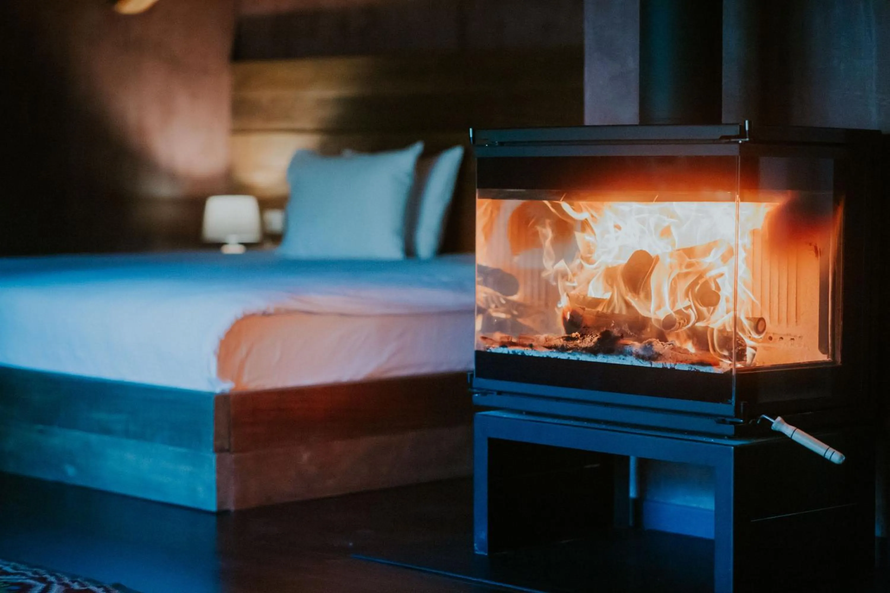 Bed in Dim's Hotel & Restaurant