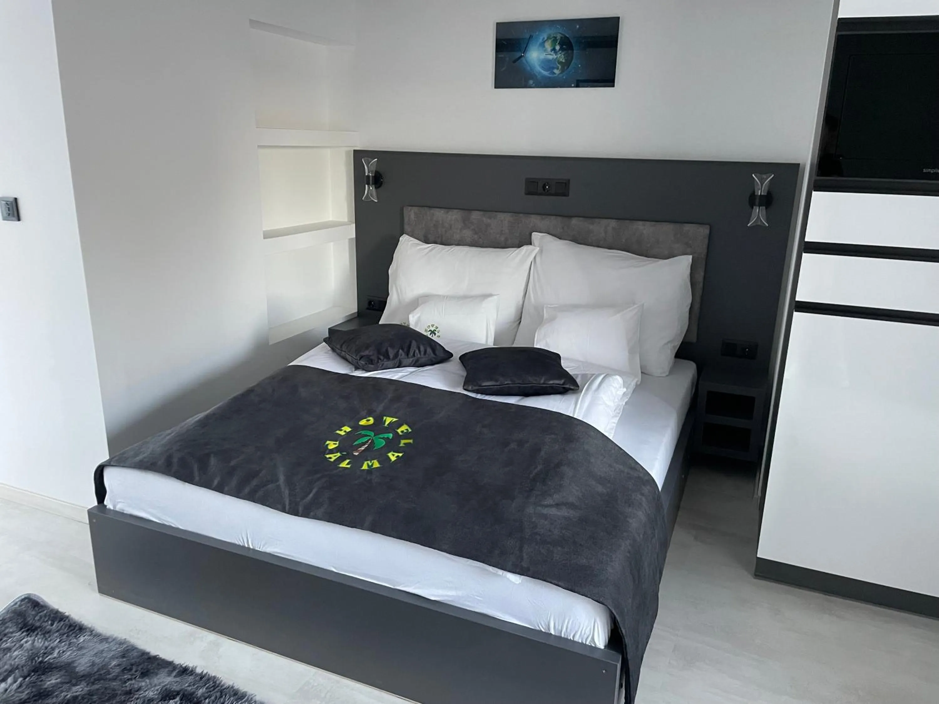 Bedroom, Bed in Hotel Pálma