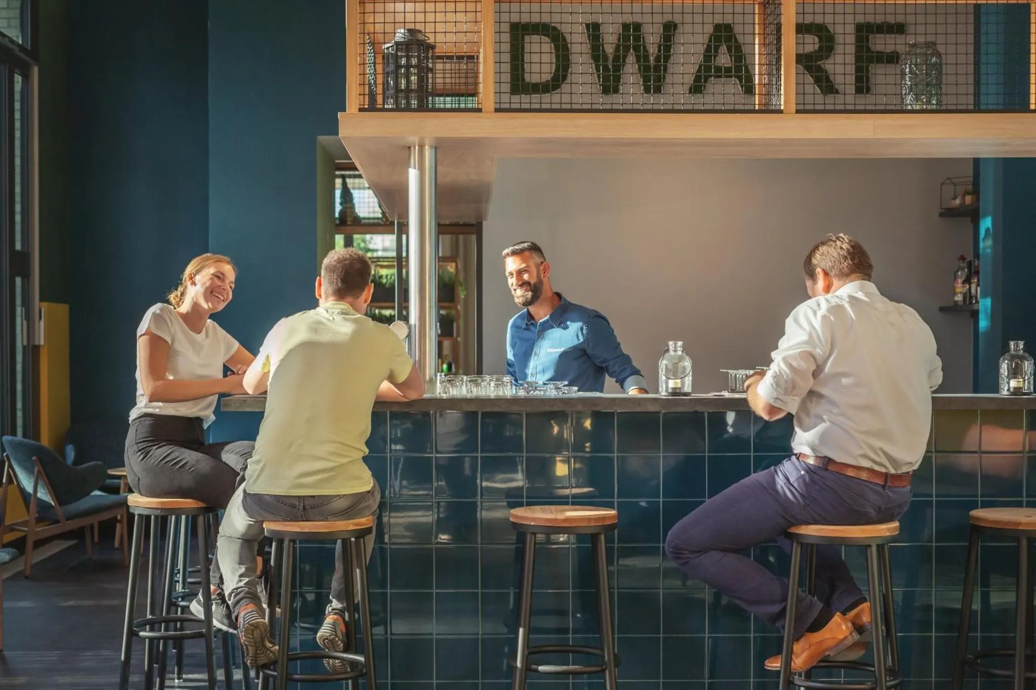 Lounge or bar in Holiday Inn - the niu, Dwarf Berlin Schöneberg by IHG