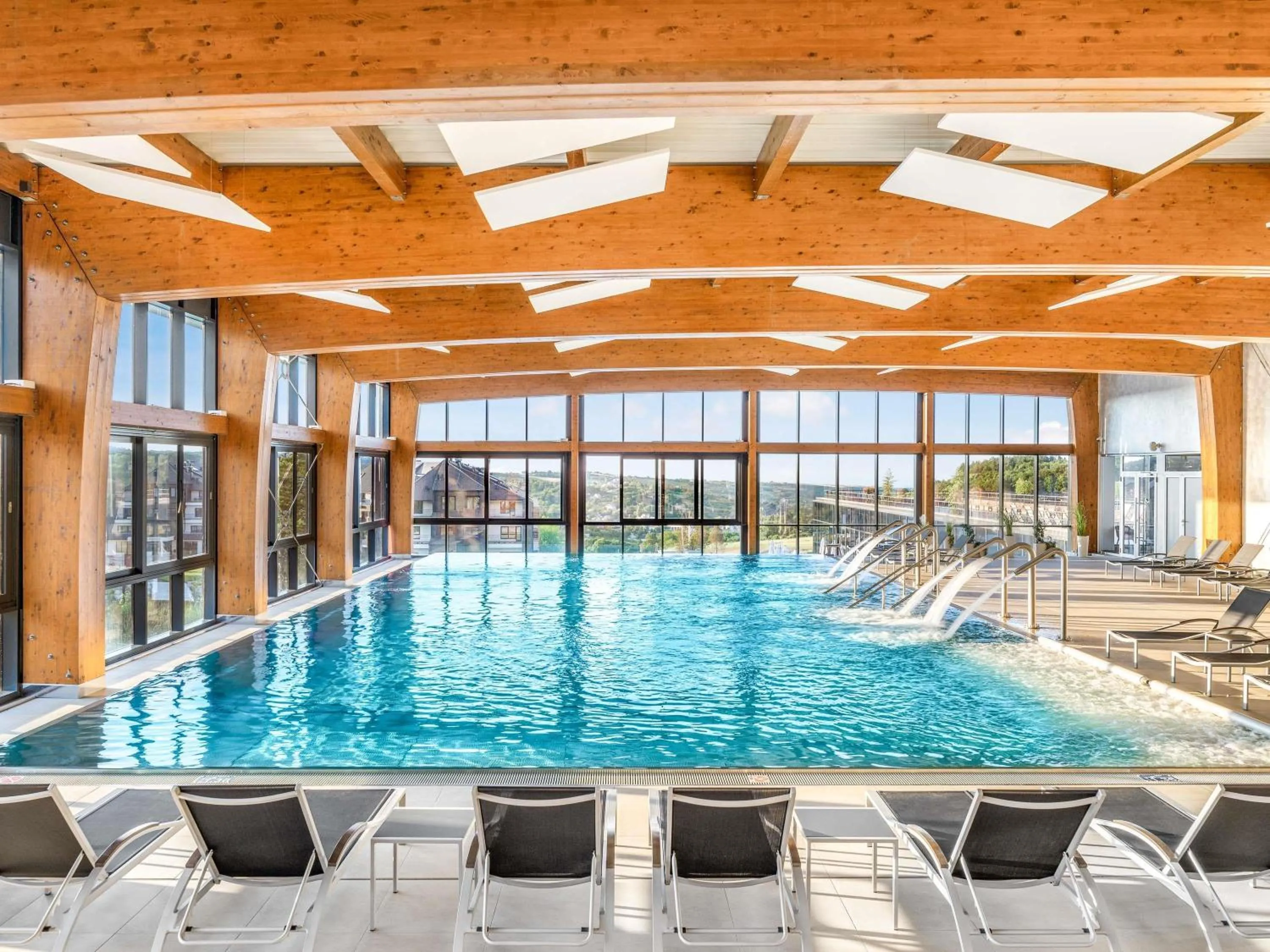 Pool view in Movenpick Resort and Spa Fruske Terme