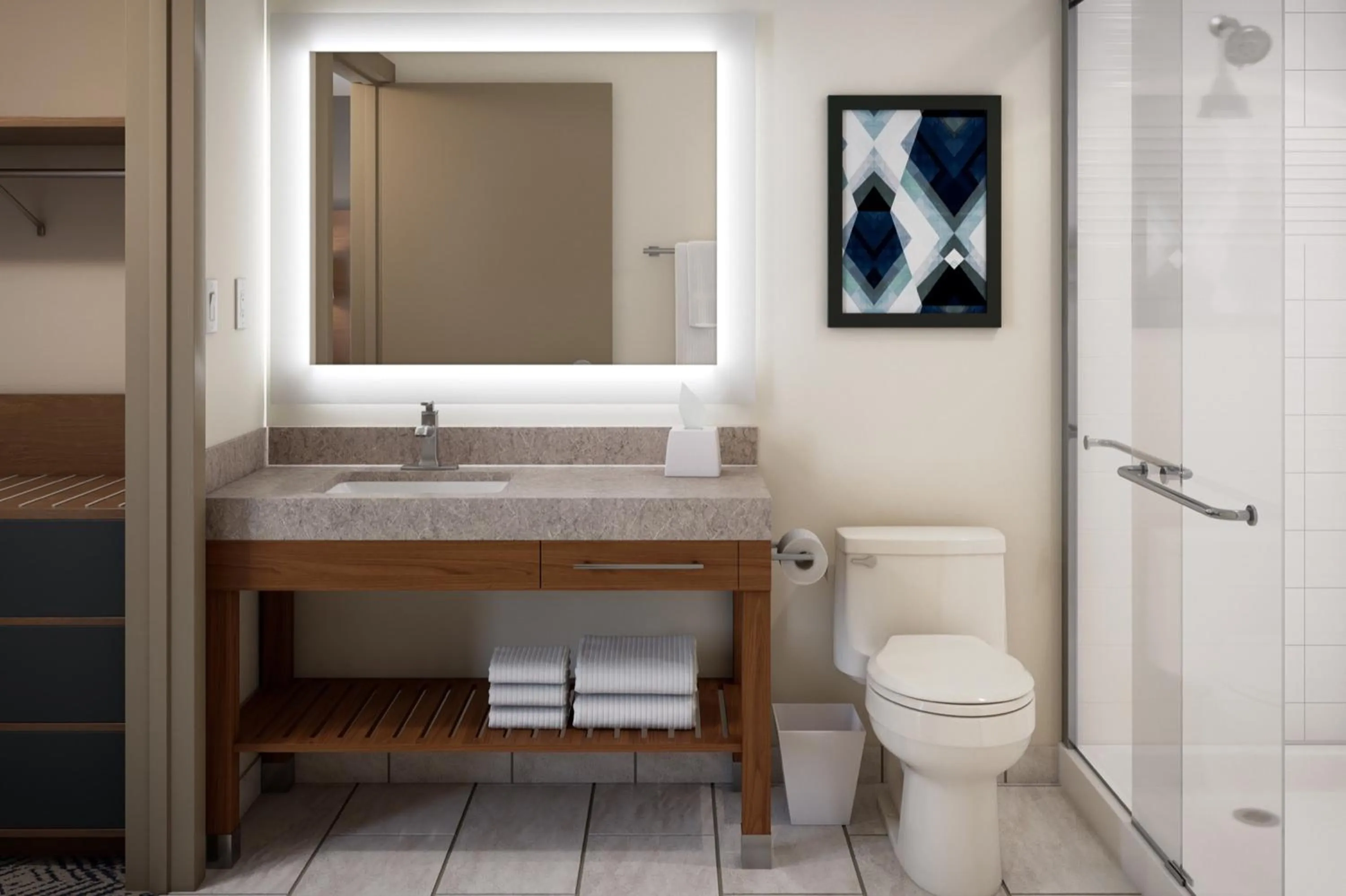 Bathroom in Candlewood Suites - Corpus Christi - Portland by IHG
