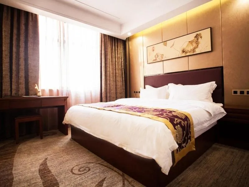 Bed in GreenTree Eastern Bozhou Jingwan Wealth Centre Hotel