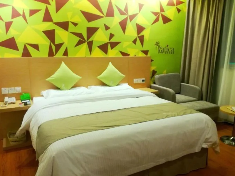 Bed in Vatica Xuzhou Suining Bus Station Building Materials City Hotel