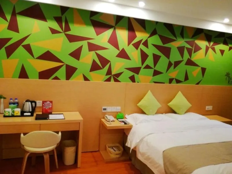 Bed in Vatica Xuzhou Suining Bus Station Building Materials City Hotel