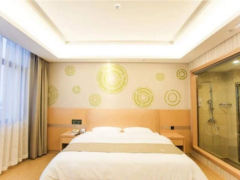 Bed in GreenTree Inn Fuyang Linquan County Economic Development Zone Xingye Road Hotel