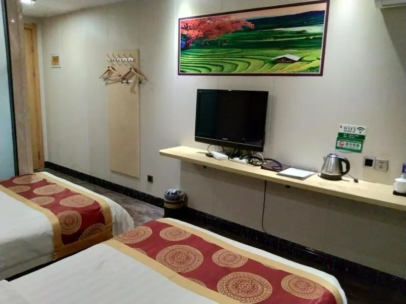 Bed in GreenTree Alliance Xinyang Pingqiao District Nanjing Road Dongyang Hotel