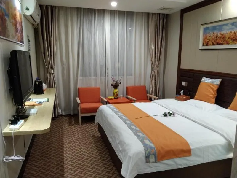 Bed in GreenTree Alliance Xinyang Pingqiao District Nanjing Road Dongyang Hotel
