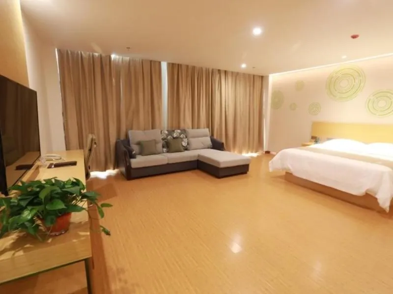 Bed in GreenTree Inn Anyang Neihuang District Zaoxiang Road Hotel