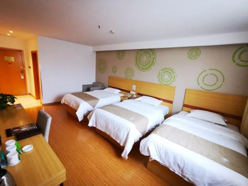 Bed in GreenTree Inn Taizhou Gaogang District Yonganzhou Town Yong'an North Road Express Hotel