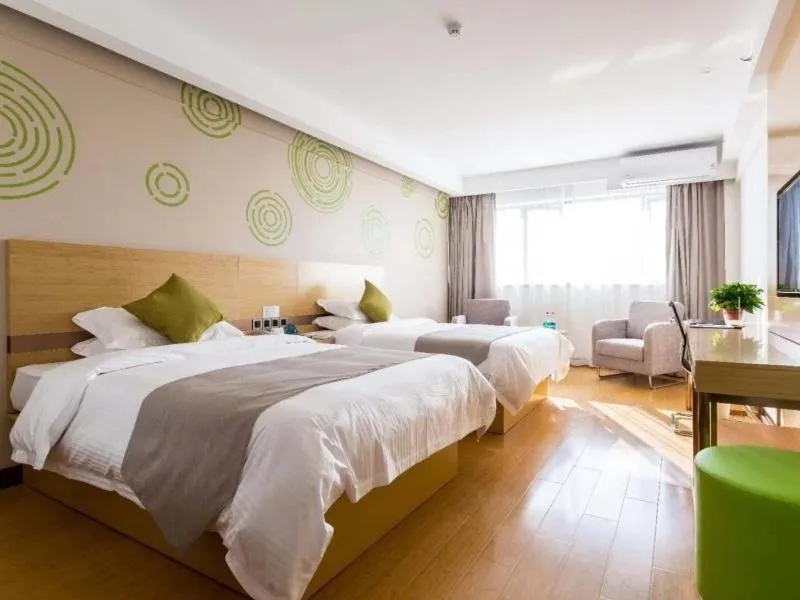 Bed in GreenTree Inn Anhui Suzhou city Si District Bianhe Avenue Business Hotel