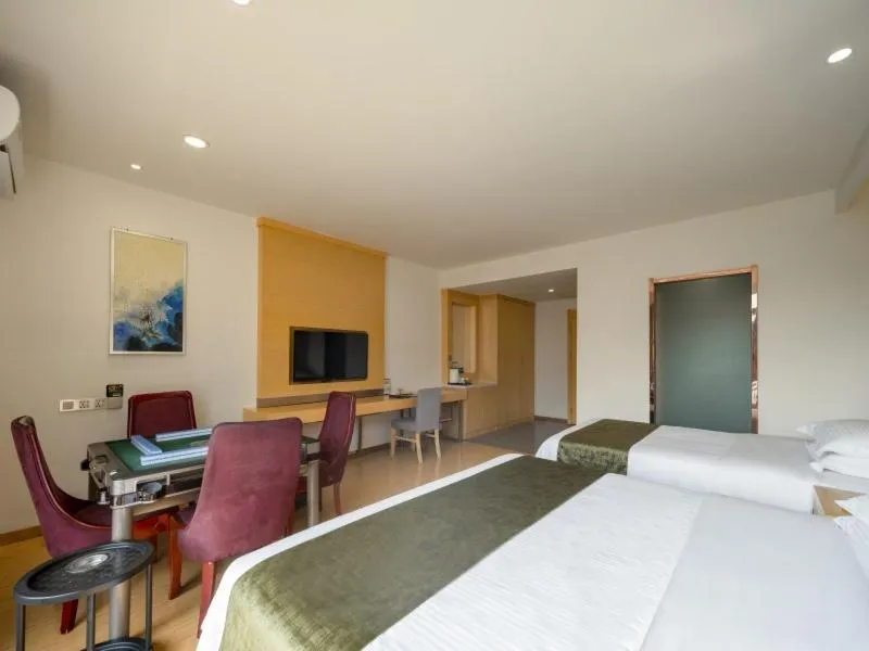 Bed in GreenTree Inn Wuxi Yixing Xushe Town Government Express Hotel