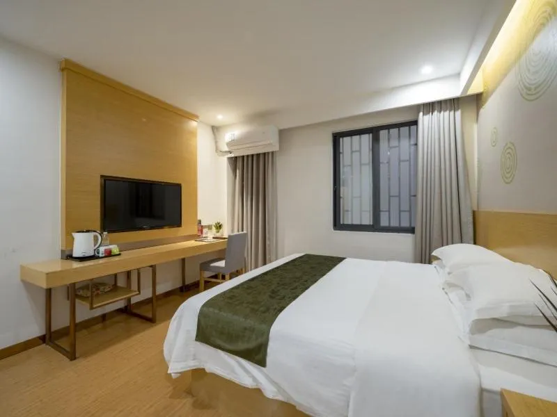 Bed in GreenTree Inn Wuxi Yixing Xushe Town Government Express Hotel