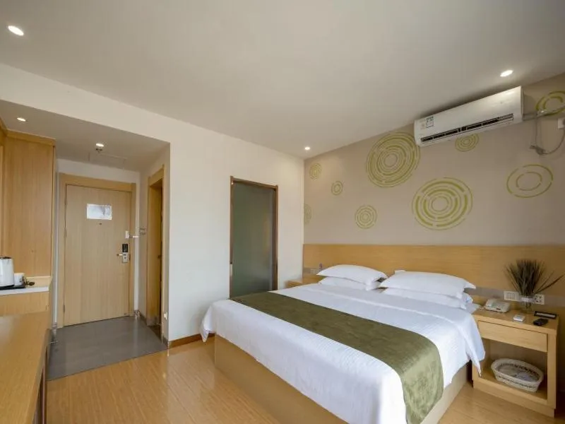 Bed in GreenTree Inn Wuxi Yixing Xushe Town Government Express Hotel