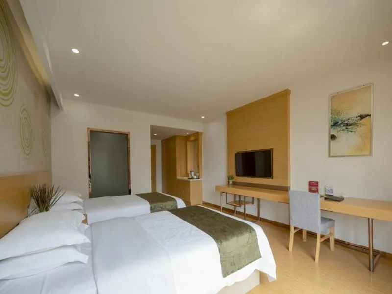 Bed in GreenTree Inn Wuxi Yixing Xushe Town Government Express Hotel
