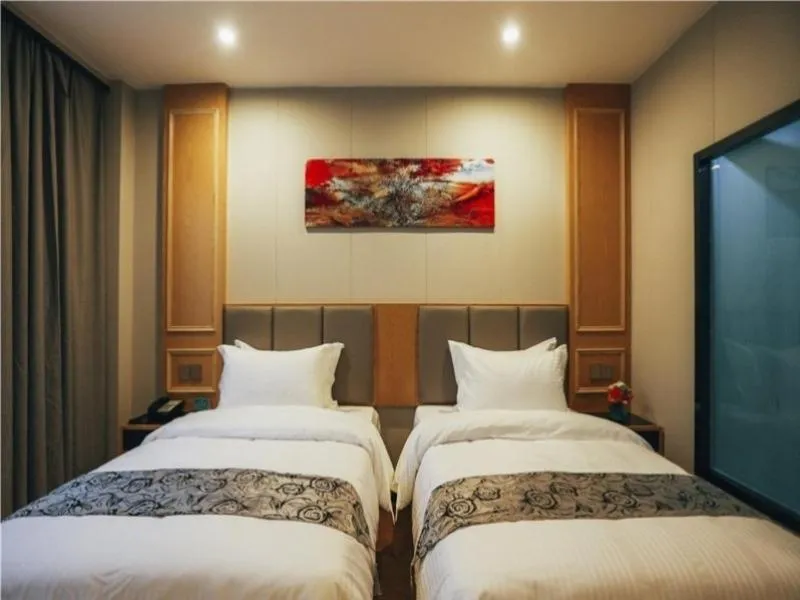 Bed in GreenTree Alliance Shanghai West Shuichan Road Hotel