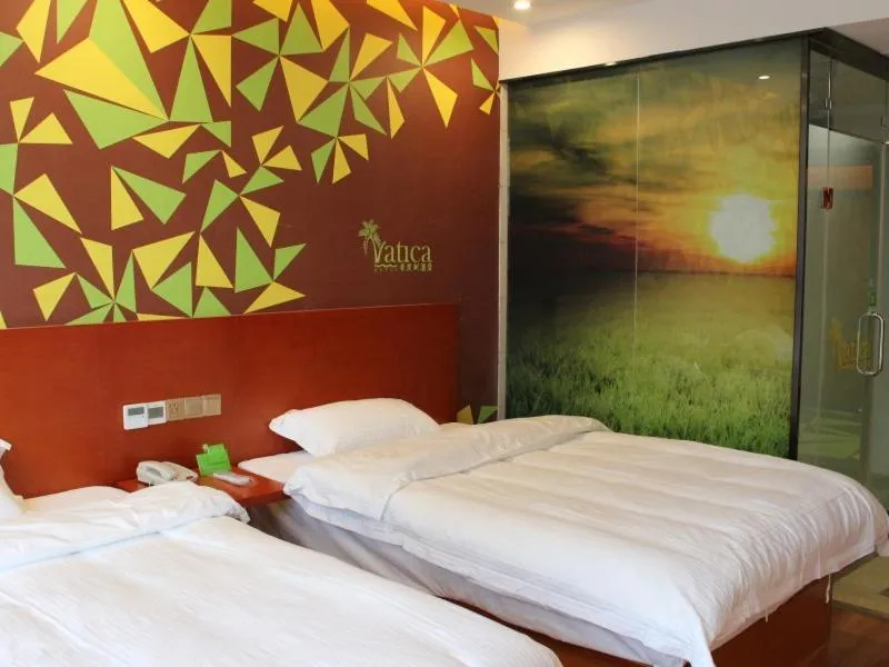 Bed in Vatica Fuyang Linquan County Tenghui International City Hotel