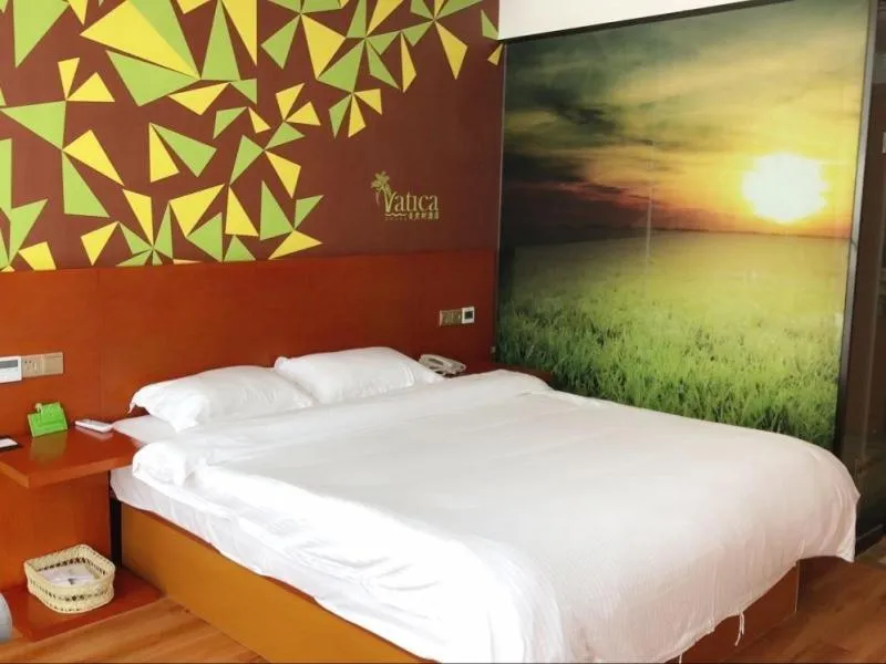 Bed in Vatica Fuyang Linquan County Tenghui International City Hotel