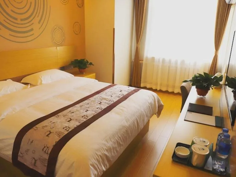 Bed in GreenTree Inn Shenyang Shengjing Hospital Shenyang Liaol Road Business Hotel