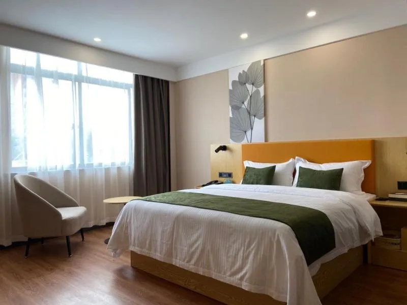 Bed in GreenTree Inn Changzhou Zouqu Town Tai fu Times Square Zhenzhong Road Express Hotel