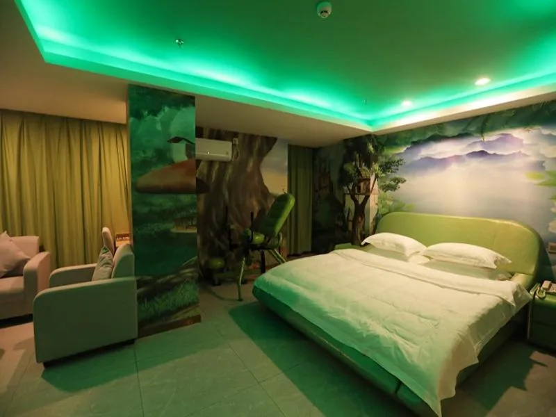 Bed in GreenTree Inn Haikou Chengmai Old Town Software Park Business Hotel