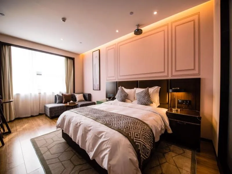 Bed in GME Lu'an Yeji District Administrative Center Hotel