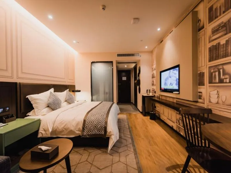 Bed in GME Lu'an Yeji District Administrative Center Hotel