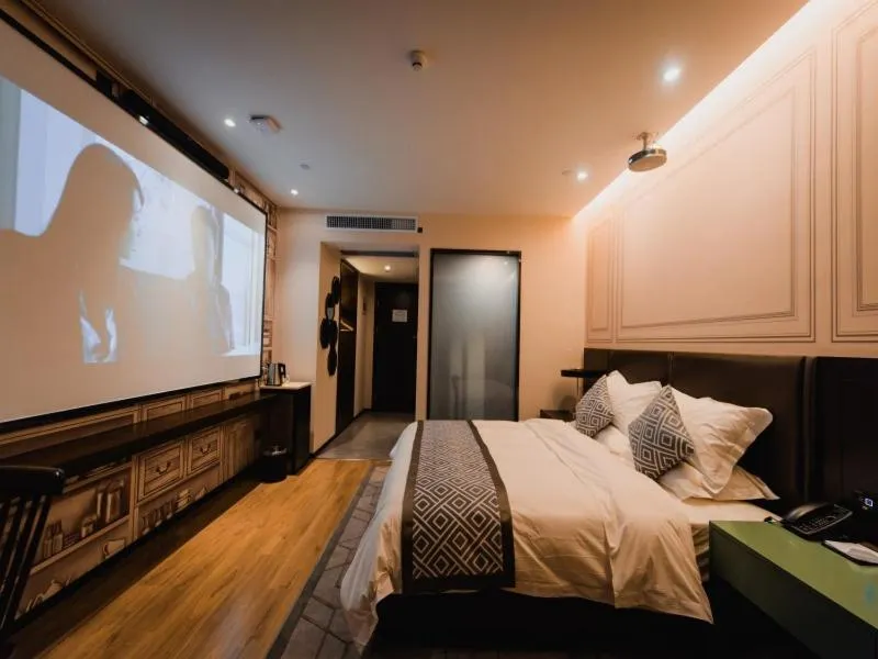 Bed in GME Lu'an Yeji District Administrative Center Hotel