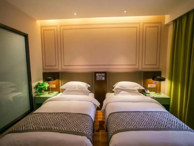 Bed in GME Bozhou Qiaocheng District Jian'an Road Railway Station Hotel