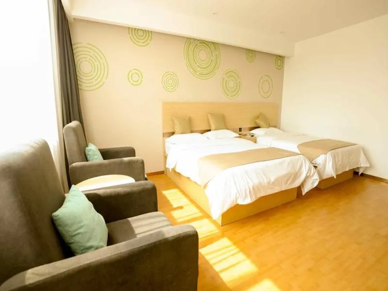 Bed in GreenTree Inn Xuzhou Economic Development Zone Da Miaozhen Business Hotel