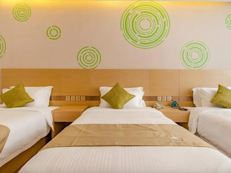 Bed in GreenTree Inn Taian High-speed Railway Station Lingshan Avenue Business Hotel
