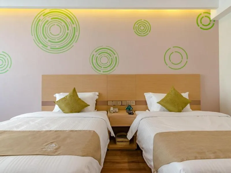 Bed in GreenTree Inn Taian High-speed Railway Station Lingshan Avenue Business Hotel