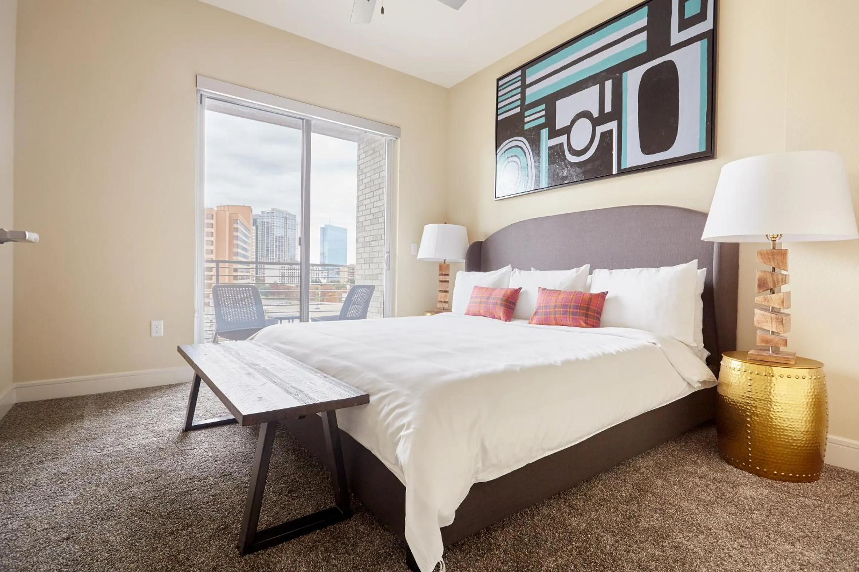 Living room, Bed in Sonder at The Catherine