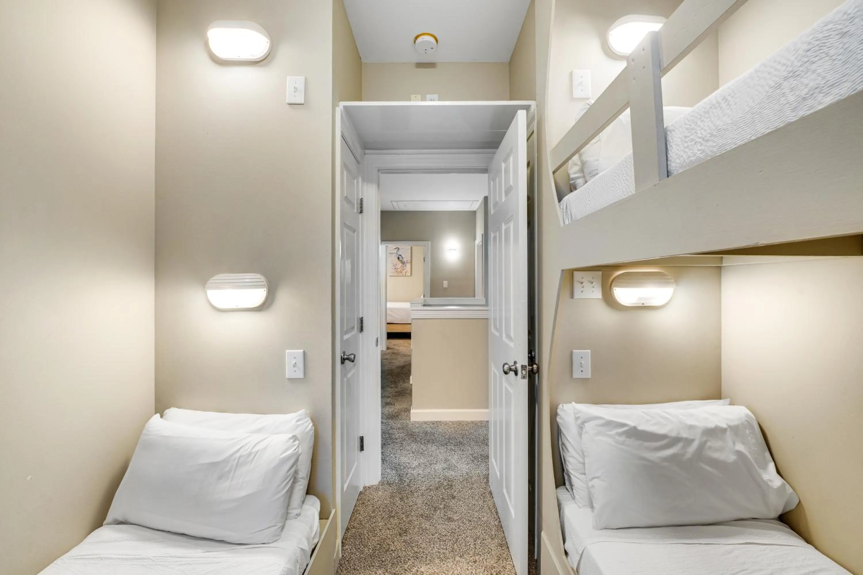 Bed in Wave Dancer by Meyer Vacation Rentals