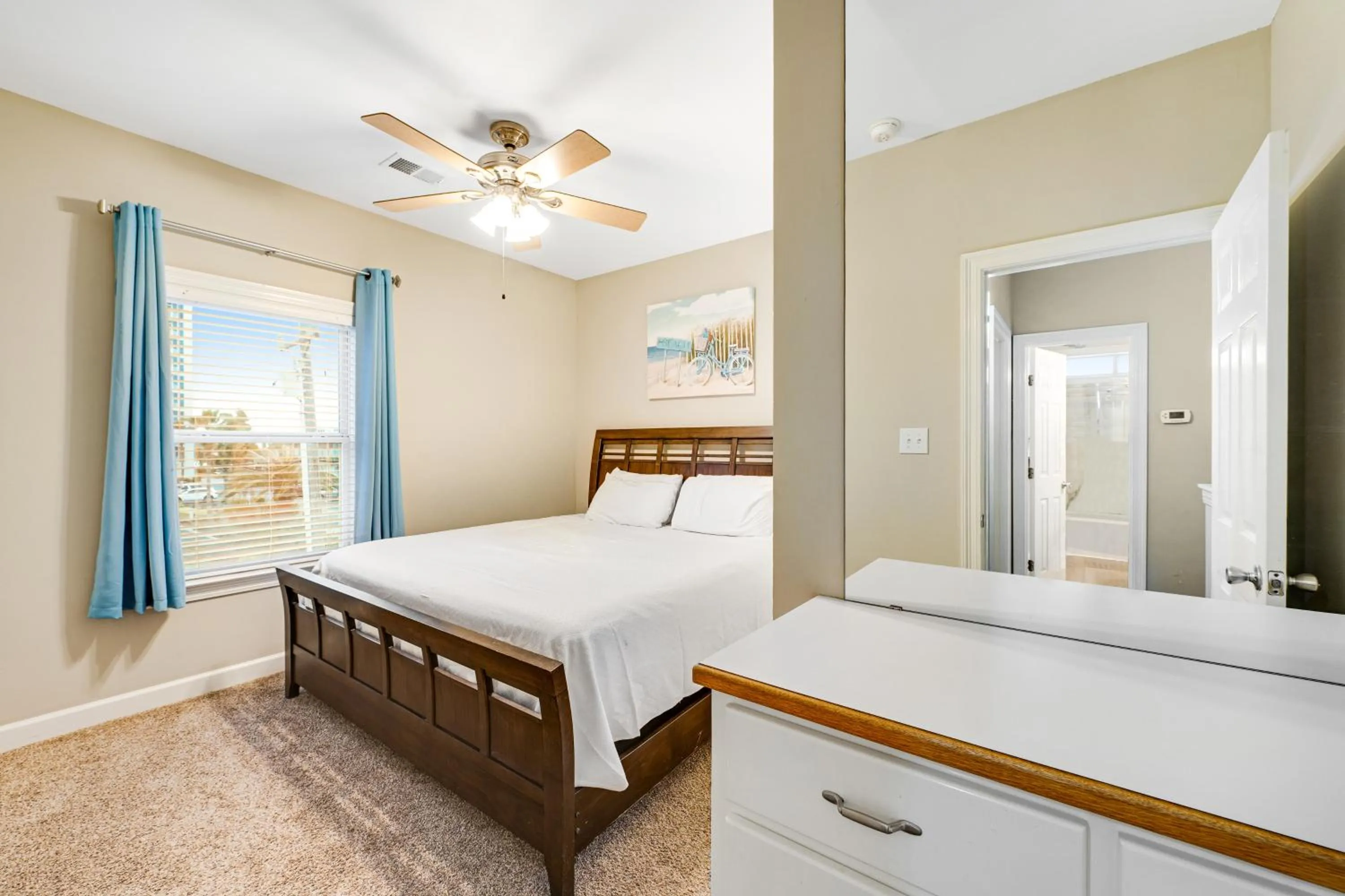 Bed in Wave Dancer by Meyer Vacation Rentals