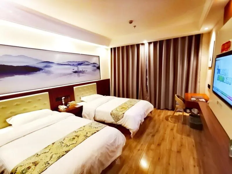 Bed in GreenTree Alliance Changzhou Jintan District Dongmen Street Hotel Hotel
