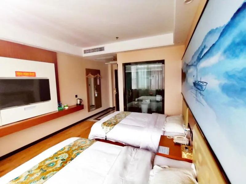 Bed in GreenTree Alliance Changzhou Jintan District Dongmen Street Hotel Hotel